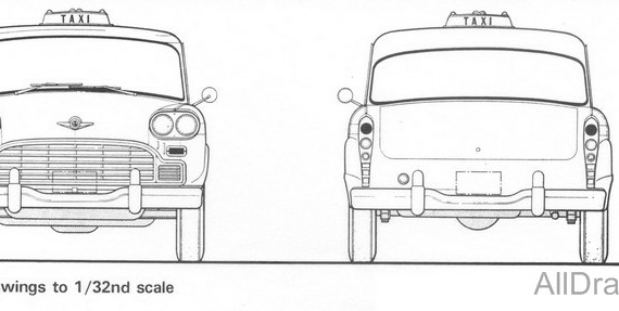 Checker A11 (1970) (Cheker A11 (1970)) is drawings of the car